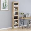 Bookshelf Room Divider Sonoma Oak 40 X 30 X 198 Cm