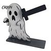 Reusable Table Ornaments Halloween Sign, Spooky Ghost Grim Reaper Black Cat Pumpkin Scarecrow Party Supplies Wooden Tabletop Centerpiece for