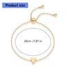 Hypoallergenically Stainless Steel Heart Hollow Bracelet Adjustable Fit Wristchain for Sensitive Skin Daily Wear