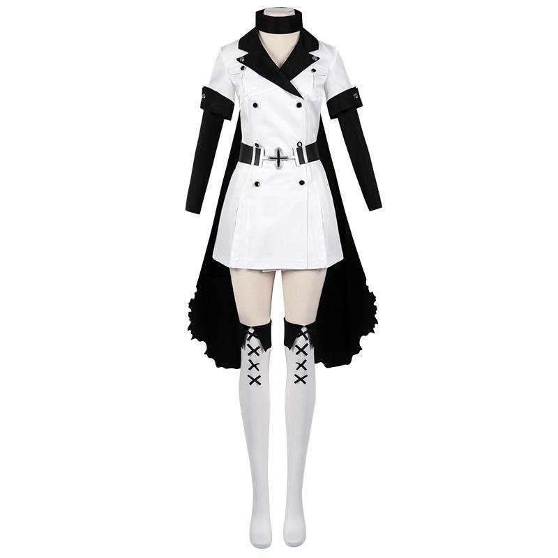 Anime Akame Ga KILL Esdeath Esdese Cosplay Manga General Uniform mit Hut Perücke Socken für Halloween Outfit Kostüme