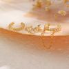 Punk 3pcs Sweet Chain Ear Clip Set for Women Men Individual Zircon Tassel Earrings Party Vacation Daily Jewelry Accessories Gift