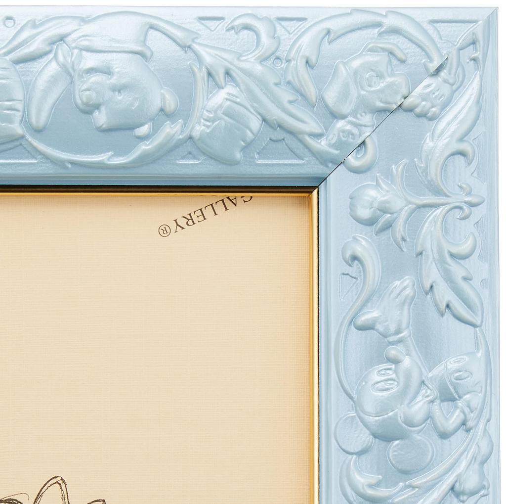 Tenyo In Puzzle Frame for Art Figure 108 Pearl Blue X Gold Braided 3D Character Disney Emblem Hanging and Hook Included (Made Japan) Disney-Exclusive