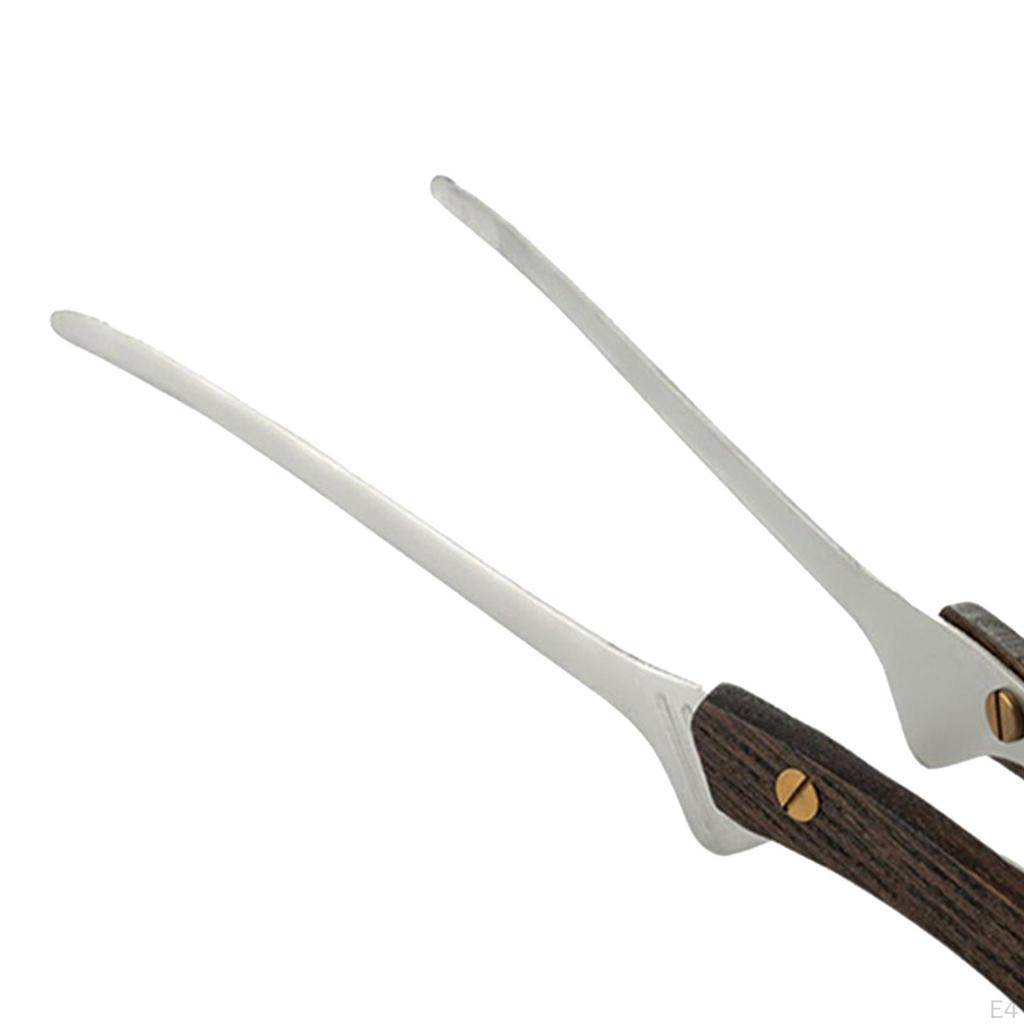 Barbecue Tongs Kitchen Salad Tweezers Vegetable Wooden Handle Multi-use Cooking