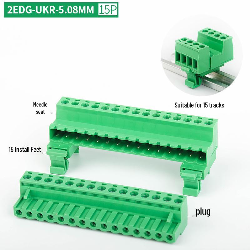 2EDG-UKR-5.08MM Plug-in Rail Guide Terminal Block Connector