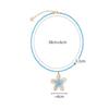 Summer Beaded Flowers Shell Coconut Tree Pendant Necklace Women'S Party Jewelry Gift