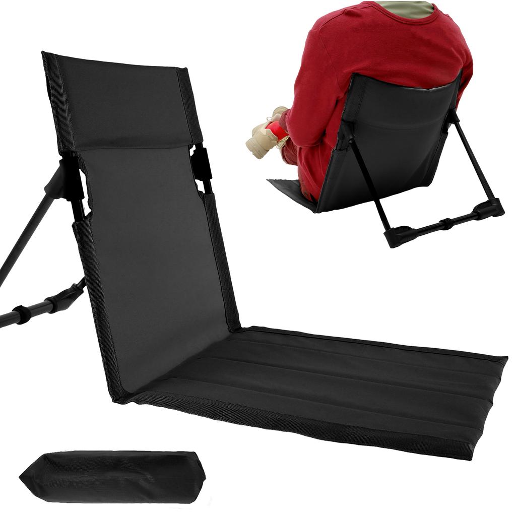 Outdoor Camping Folding Chair Portable Garden Beach Chairs Firm Backrest Cushion Picnic Hiking Traveling Park Lightweight Single