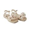 Zara Pu Fashion Comfortable Versatile Retro One Strap Sandals Women Sandals Light-Beige 2622530002