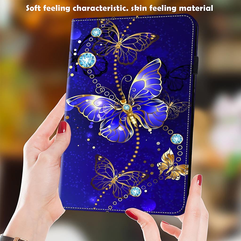 For OnePlus Pad 2/Pad Pro Case Pattern Printed Leather Tablet Cover with Card Slot