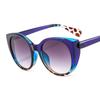 Cat Eye Sunglasses Ladies Fashion Desi Oversized Vintage Gradient Glasses Classic Blue Leopard Shades lunette de soleil femme