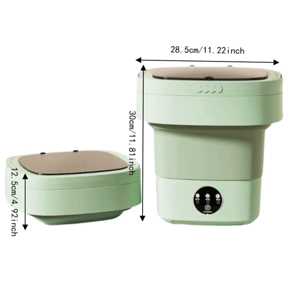 Plastic Foldable Washing Machine Green Compact Washing Machine Mini Washing Machine For Socks