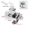 No Drill Glass Cabinet Lock With Anti Theft Design Easy Install Perfect For Home Display Cabinets Showcases