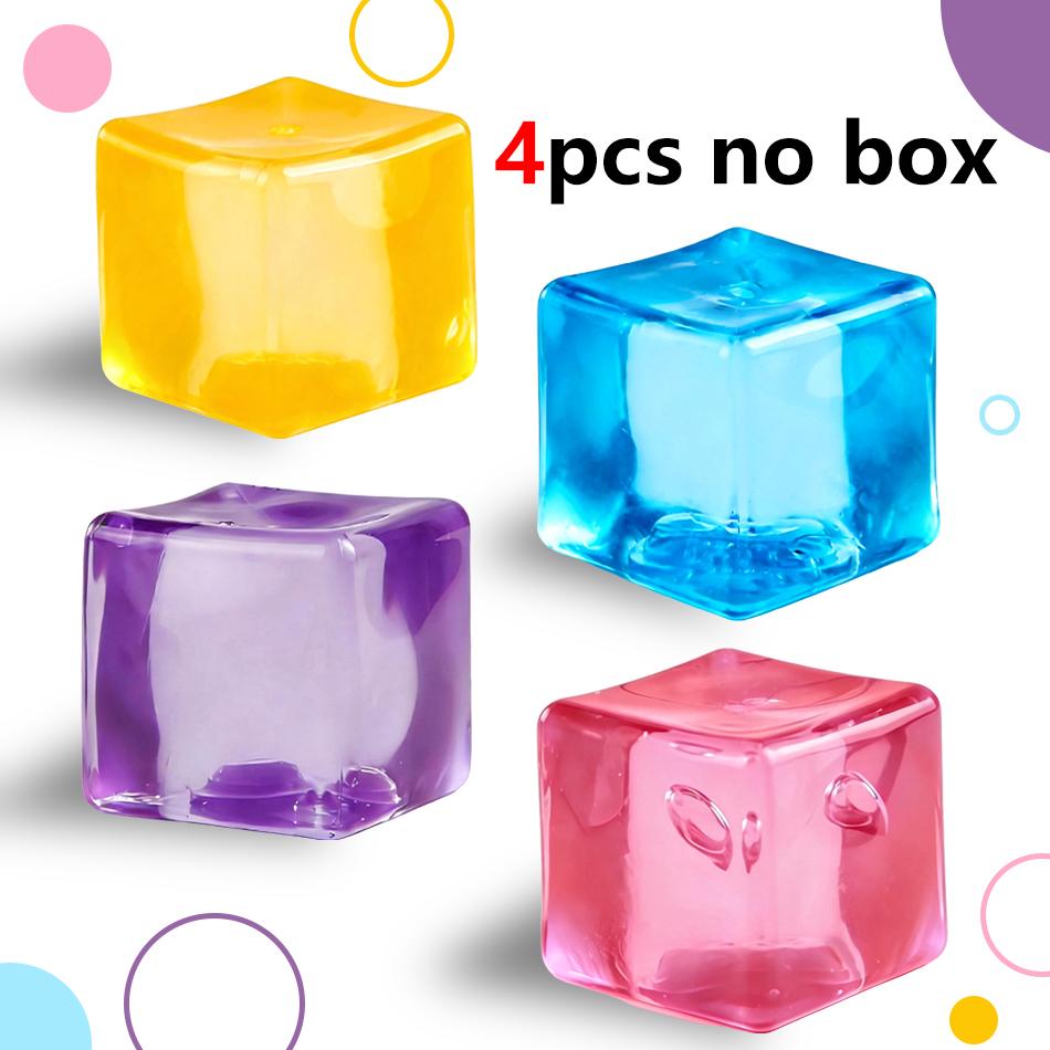 Spielzeug Spielzeug Spielzeug Schöner quadratischer Eis-Stressball Fidget Stressabbau Autismus Sensorisch Weich Knetbar Partygeschenke Geschenke für Erwachsene Kinder