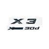 3D ABS Letter Badges for Trunk Emblem Suitable for BMW X3 Models E83 F25 G01 As Well As XDrive 20i 28i 30i 35i 20d 30d SDrive20i Pf2