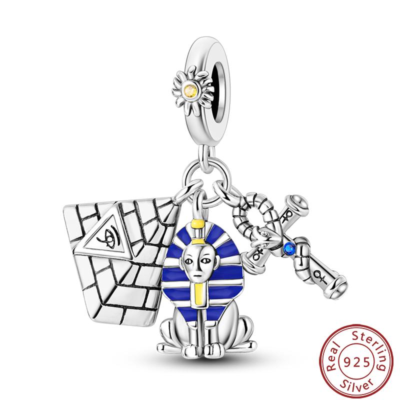 Seria Słynna Architektura Miedziana Wieża Eiffla Łuk Triumfalny Koloseum Charms Koraliki 3mm DIY Tworzenie Drobnej Biżuterii