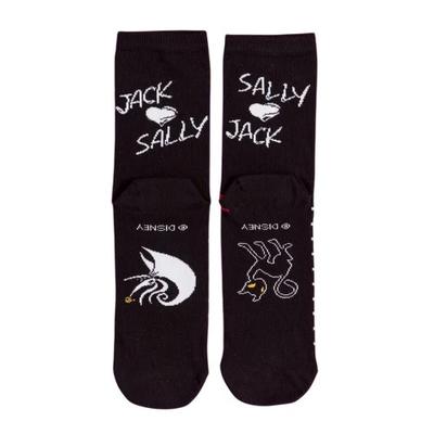 The Nightmare Before Christmas Unisex Adult Jack and Sally Crew Socks