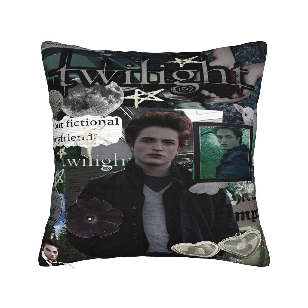 Edward Cullen Homage Twilight Printing Pillowcases Cushion Cover Throw Pillow Cover Y2K Home Decorations Square Multi-Size