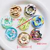 SW27 Fun Cute Colored Hand Painted Donut Sweet Scattered Beads Loose Colorful Handmade Necklace Bracelet Diy Beads Accessories