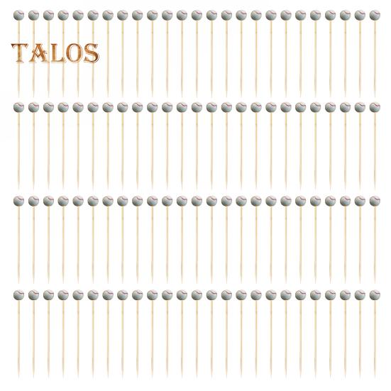 

100 шт. Вибірки для коктейлів Футбольні зубочистки Бамбукові шпажки для коктейлів для регбі для закусок Приналежності для вечірок Фрукти Їжа Сендвічні палички Декоративні 9cm baseball