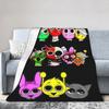 Sprunkis Knitted Blankets Velvet  Lightweight Throw Blanket for Bed Bedroom Quilt