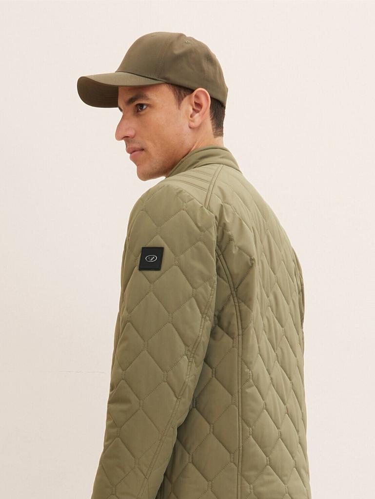 Демисезонная куртка Tom Tailor Легкая куртка с вафельным рисунком (1034436) пыльно-оливковый зеленый