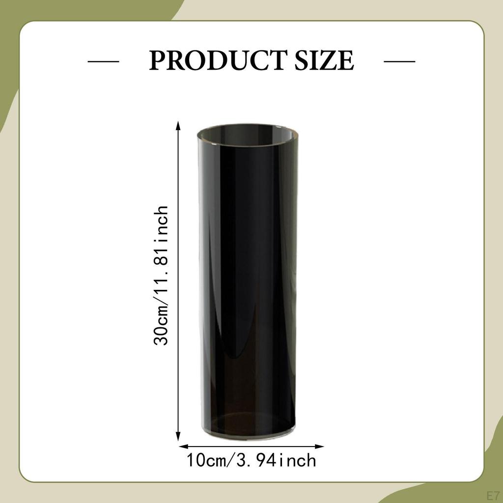 Cylindrical Vase for Plants, Ideal Home Decor Or As A Gift. Decorative Standing Planter