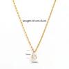 Fenny 18K Gold Plated Waterproof&No Fade Fashion Permanent Versatile Fine Teardrop Pendant Stainless Steel Necklace