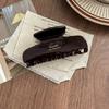 1Pc Elegant Vintage French Hair Clip Two-Tone with Wood Grain & Marbled Design Perfect for Casual Daily Dressing Cute Hair Clips