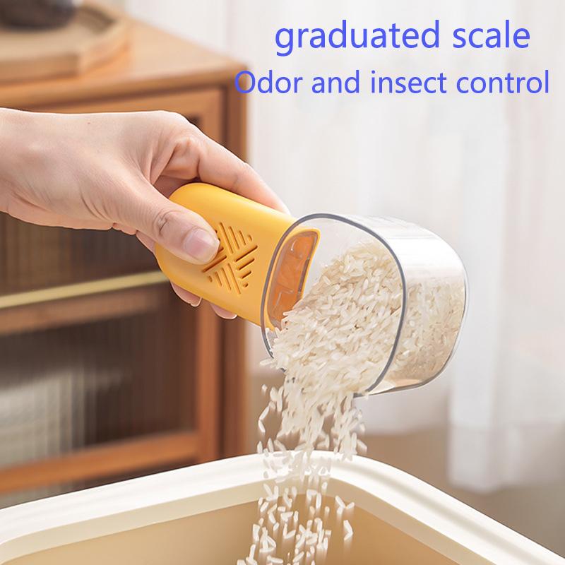 Multi Functional Grain Spoon Household Food Grade Rice Spoon Kitchen Grain Spoon Insect Proof Digging Flour Measuring Rice Spoon