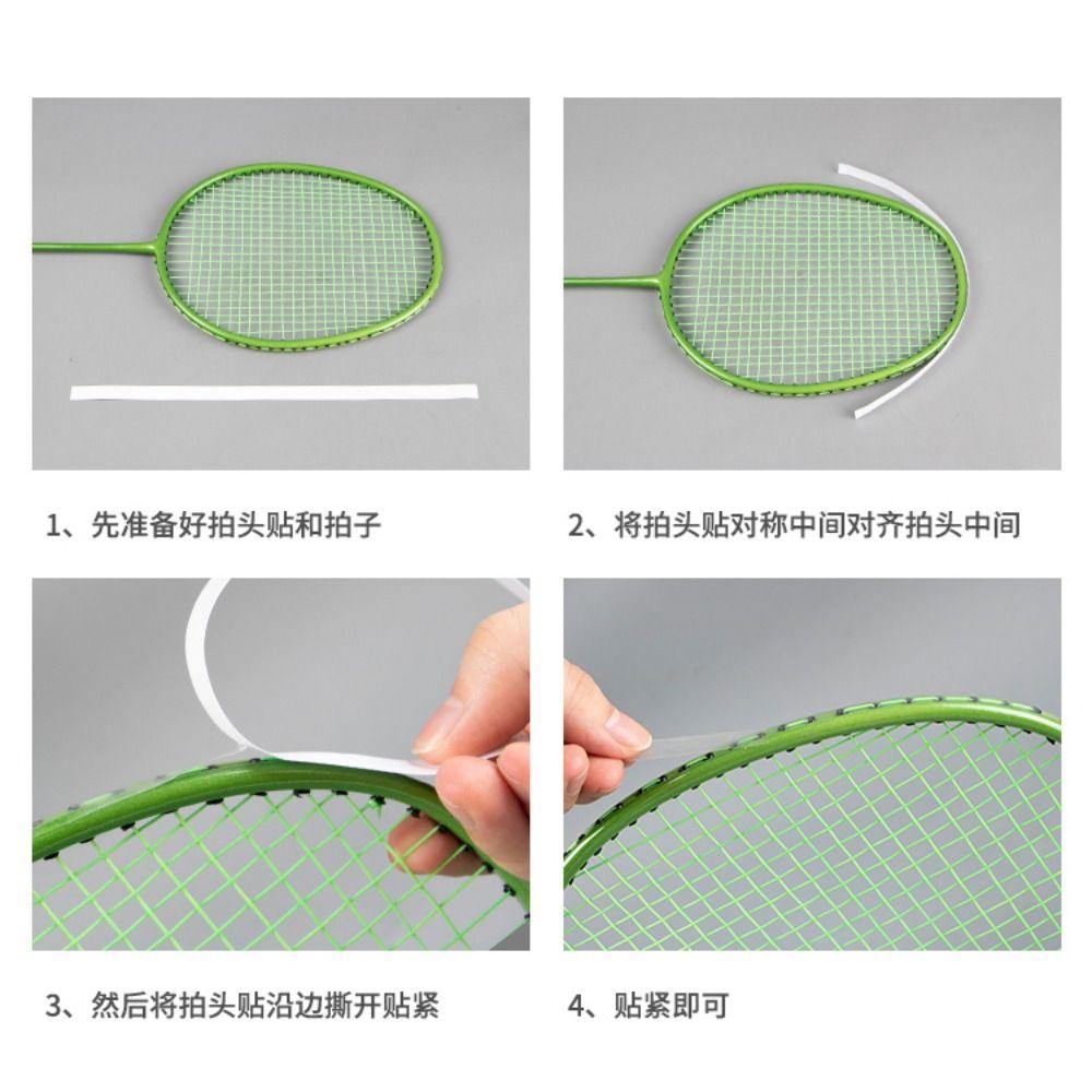 Scratch Prevent Racket Edge Protector Tape Wear Resistant Racquet Protective Sticker  Tennis Racket