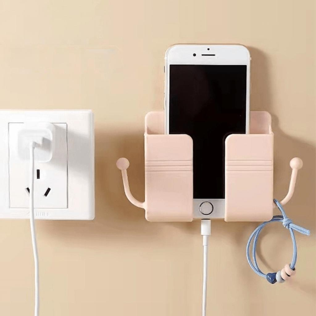 Mobile Phone Wall Bracket/wall Storage Box/power Strip Storage Box/multifunctional Wall Hook/non Perforated Tenant Friendly Bracket