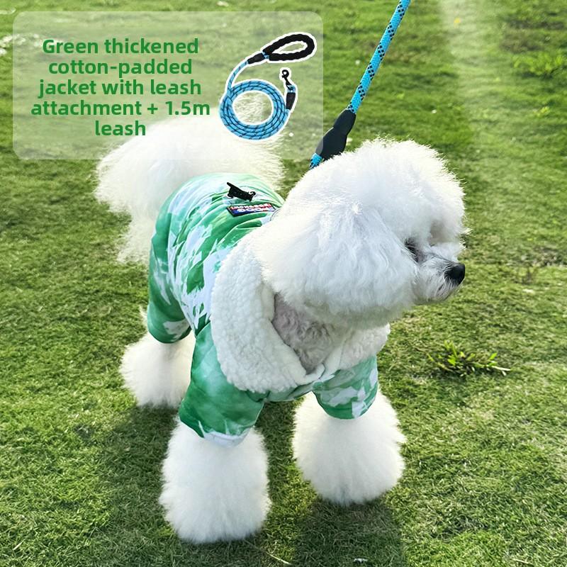 Thickened, Warm and Versatile Down Jacket for Pets and Dogs, Winter Down Black Cotton Coat
