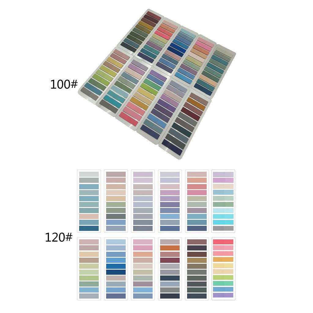 Multifunction Sticky Tabs Morandi Page Markers for Notebooks, MultiColored
