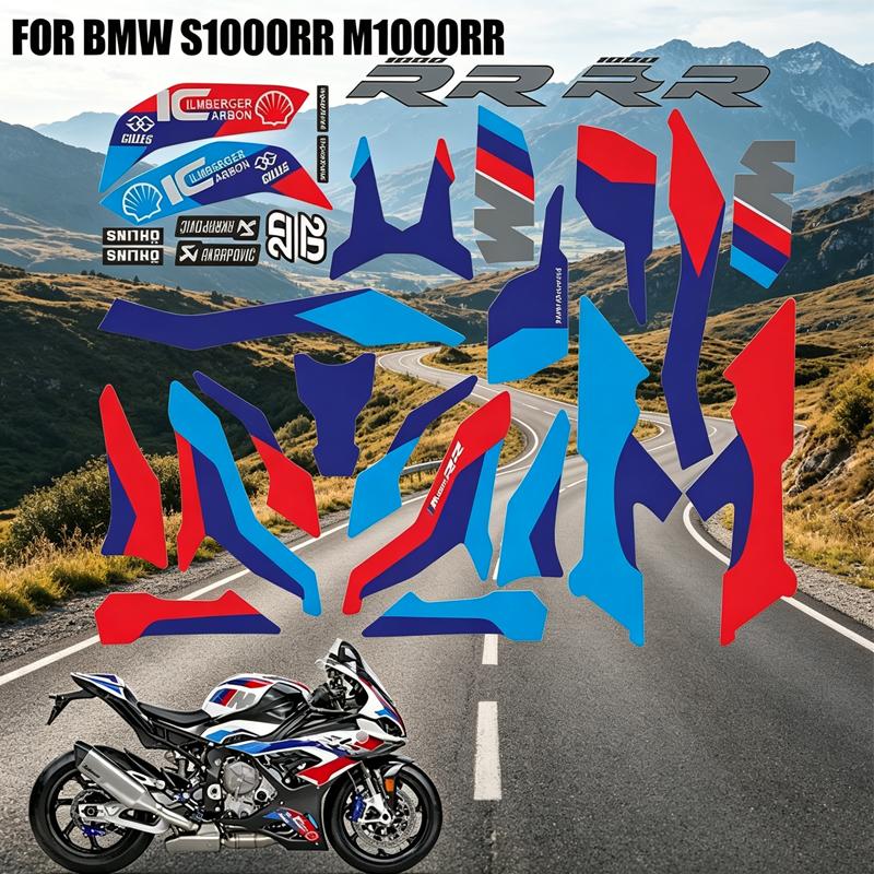 Motorcycle Accessories Decorative Decals M Complete Stickers for BMW S1000RR 2019-2023 2020 2021 2022 Complete Stickers Kit