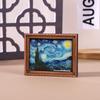 Custom Wooden Fridge Magnet World Famous Painting Oil Art Series Cultural Gift Home Decor Retro Souvenir