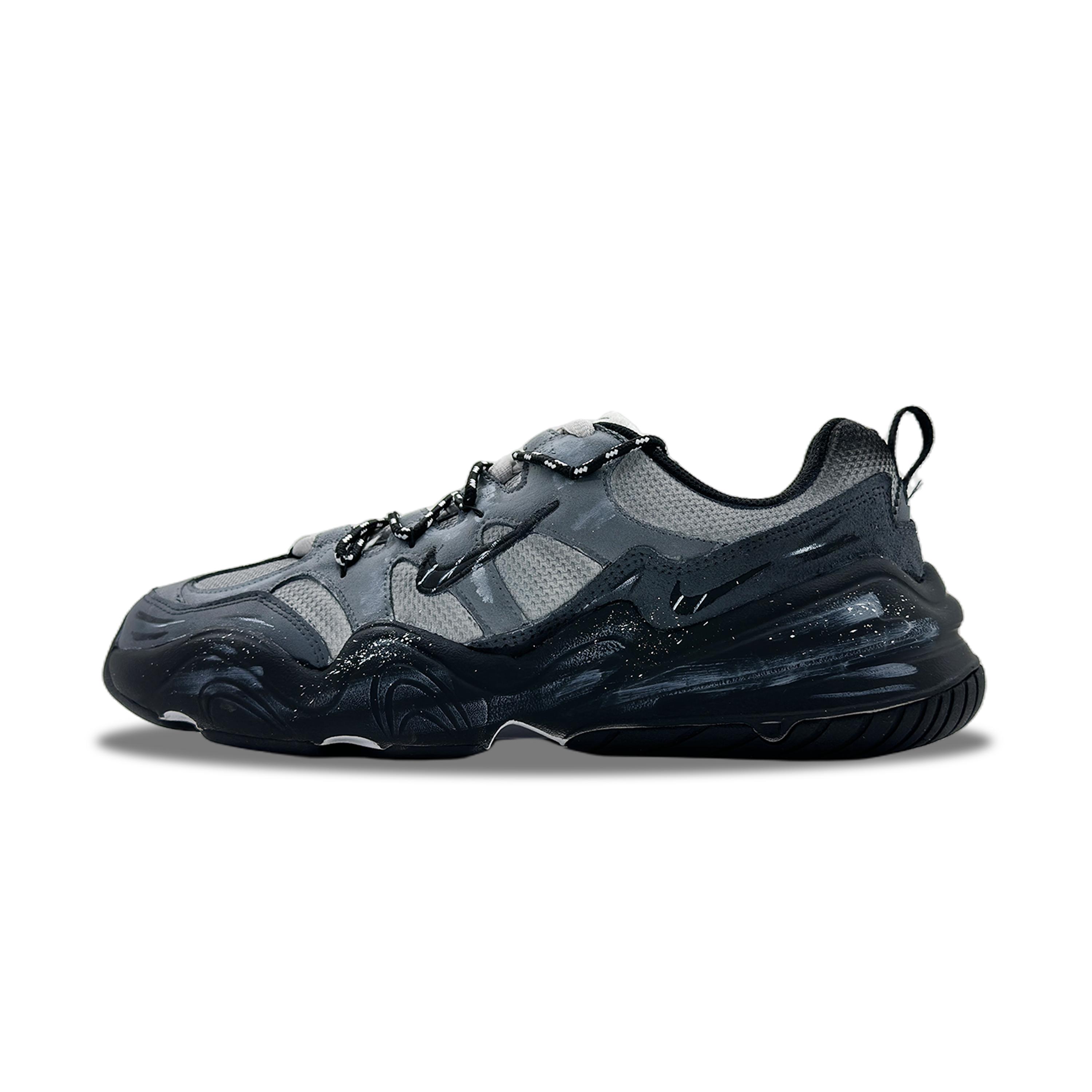 

Nike Tech Hera Funi Ash Suede Abrasion Resistant Low top Casual Shoes Unisex Black Gray FJ9532-101(Team348-Funi ) 37.5