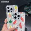 Cartoon Cute Avocado Phone Case For IPhone 17 Pro Max 16 17 15 7 14 13 Plus 12 Mini 11 XR 16E Air Cases Transparent Soft Covers