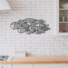 School of Fish Metal Wall Art, Nautical Home Decor, Sea Life Gift for Fisherman