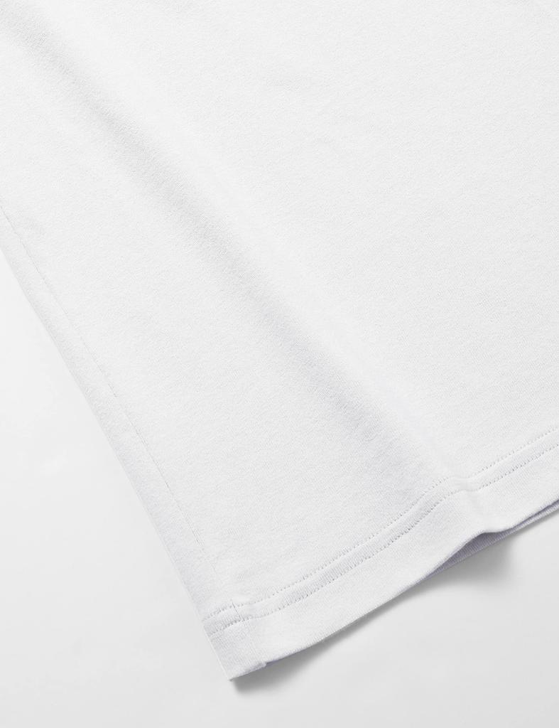 Classic Script Logo Print Short Sleeve Round Neck Cotton COTTON USA Rubber Print Short Sleeve Basic White M [Champion] T-Shirt 100% T-Shirt