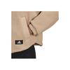 adidas Women's WIP Series Logo Embroidered Lamb's Wool Stand Collar Jacket Tan H24177