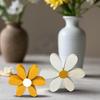 Wooden Creative Yellow White Daisy Decor Set For Spring Home Atmosphere