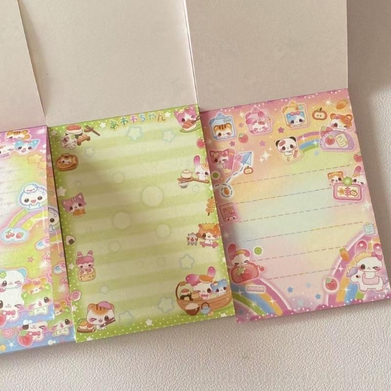 Rainbow Animal Note User Friendly School Office Supplies Cute Memos Sheets Paper Texture Suitable for Journaling