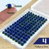 104pcs/box Static Grass Tuft Model Grass Tufts Terrain Model Kit Static Scenery Model Miniature Shrubs Bushes