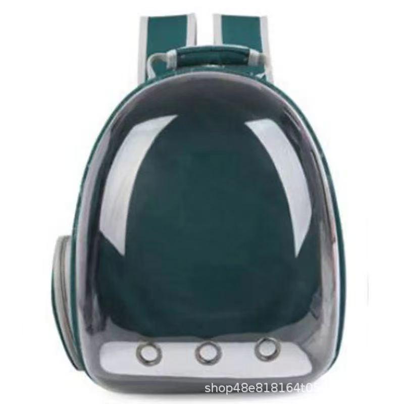 Atmungsaktiver Transparenter Katzen- & Hundetransportrucksack - Handgehaltenes Weltraumkapsel-Design