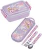 Skater Trio Set of and Disney Rapzel Size for Made in Chopsticks, Spoon, Fork, Design, 23, Girls, Antibacterial, Japan, TACC2AG-A