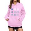 Women's Winter Christmas Printed Pullover Hooded Sweatshirt Fleece Long Sleeve Sweatshirt