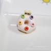Cartoon Donut Trendy Handpainted Resin Material Summer 2021 Collection