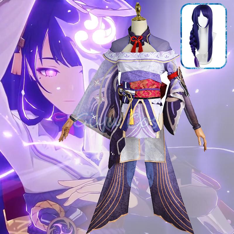 Beelzebul Raiden Shogun Cosplay Costume Genshin Impact Adult Carnival Uniform Anime Halloween Party Masquerade Women Game