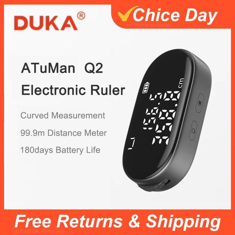 DUKA ATuMan Q2 Mini Electronic Ruler Digital Wheel Tape Measure Type-C Rechargeable Tape Ruler Distance Meter Measuring Tools