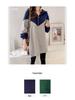 Hooded Maternity Dress: Long Sleeve Mid-Length Plus Size for Autumn & Winter