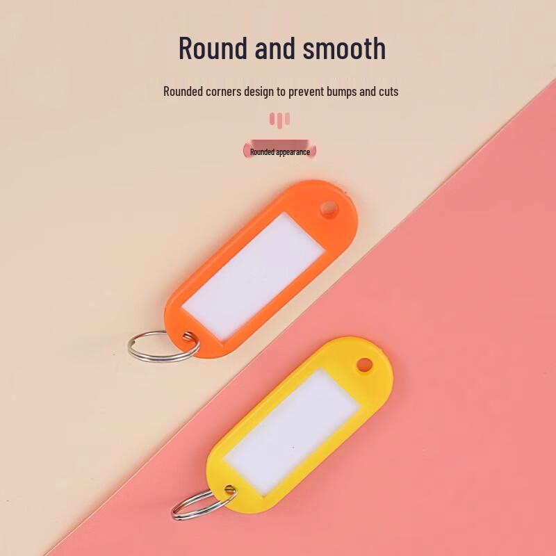 Plastic Key Tags with ID Labels